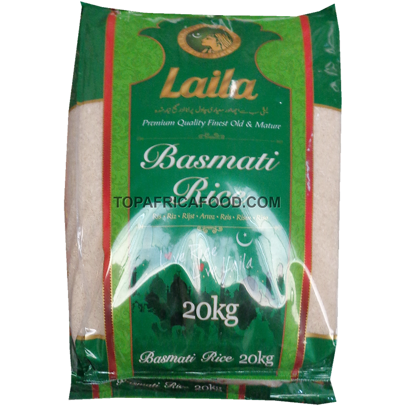 Laila Riz Long Blanc Basmati Green Bag – Africa Box